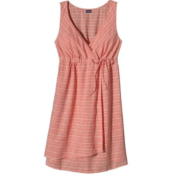 Patagonia Pink Striped Midi Dress - Picture 3 of 7